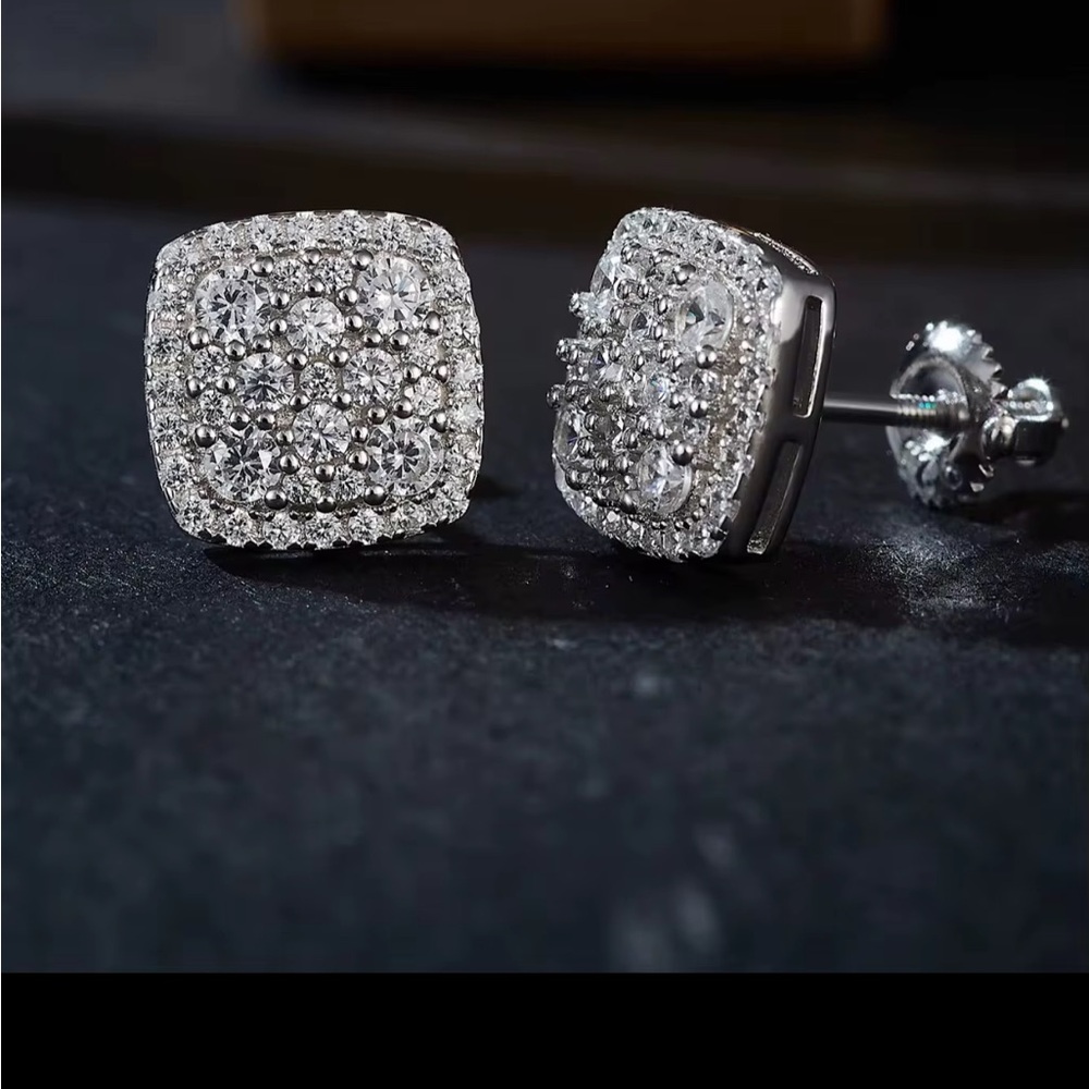 Elegant Silver Stud Earrings